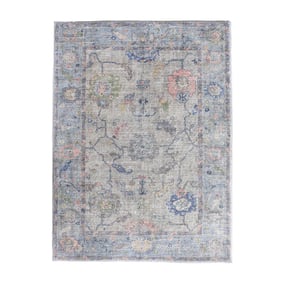 Vintage vloerkleed - Matteo Oriental Blauw/Beige - product