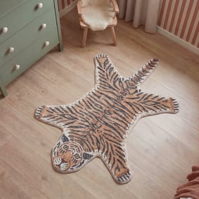 Wasbaar kindervloerkleed - Wild Tijger