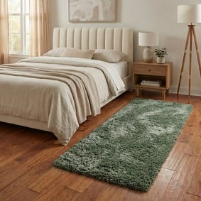 Wasbare loper - Blaze Groen