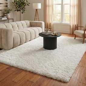 Shaggy vloerkleed - Blaze Wit