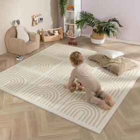 Foam Puzzelmat - Alfie XL Grid Beige