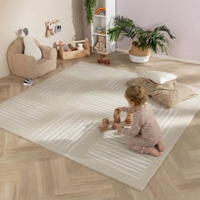 Foam puzzelmat - Alfie XL Stripes Grijs/Beige