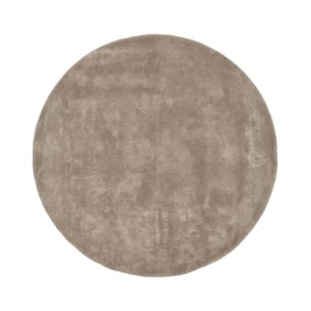 Rond wollen vloerkleed - Leone Taupe - product