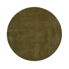 Rond wollen vloerkleed - Leone Groen - product