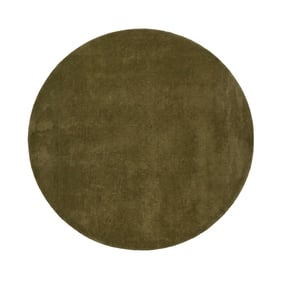 Rond wollen vloerkleed - Leone Groen - sfeer