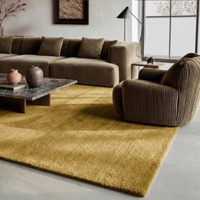 Wollen vloerkleed - Leone Goud