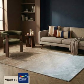 Abstract vloerkleed - Mellow Blauw/Taupe