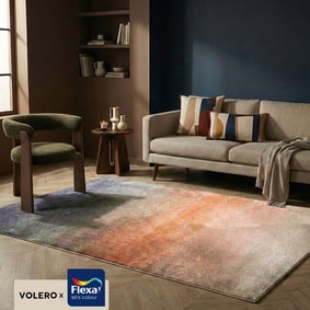 Abstract vloerkleed - Mellow Blauw/Terra
