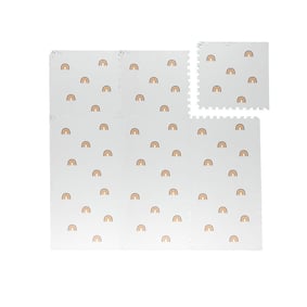 Foam puzzelmat - Alfie XL Rainbow Wit  - product