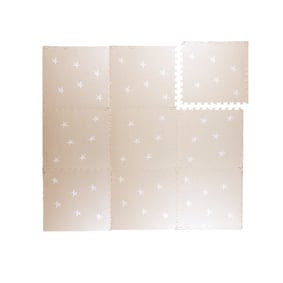 Foam puzzelmat - Alfie XL Stars Grijs/Beige  - product