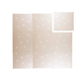 Foam puzzelmat - Alfie XL Stars Grijs/Beige - sfeer