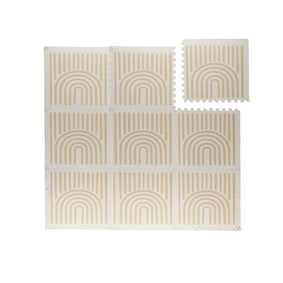 Foam Puzzelmat - Alfie XL Grid Beige  - product
