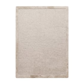Laagpolig vloerkleed - Elena Border Beige - sfeer
