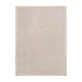 Laagpolig vloerkleed - Elena Border Taupe - sfeer