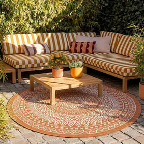 Rond buitenkleed - Summer Azteca Terra
