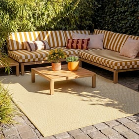 Buitenkleed - Summer Tile Geel
