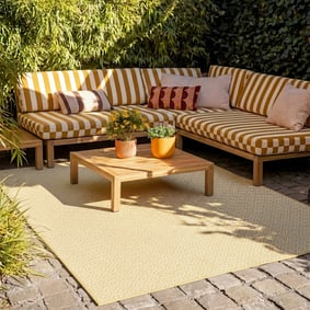 Buitenkleed - Summer Tile Geel
