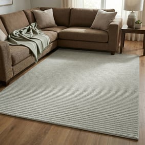 Laagpolig vloerkleed - Juliette Stripes Groen