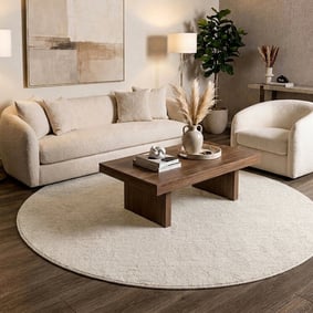 Rond Berber vloerkleed - Aicha Beige