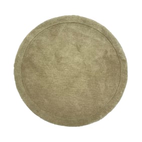 Rond vloerkleed - Isara Border Olijfgroen - sfeer