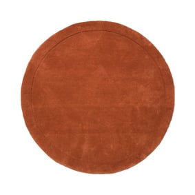 Rond vloerkleed - Isara Border Terracotta - sfeer