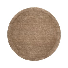 Rond vloerkleed - Isara Border Bruin - product