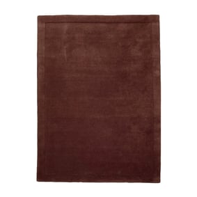 Wollen vloerkleed - Isara Border Donkerbruin - product
