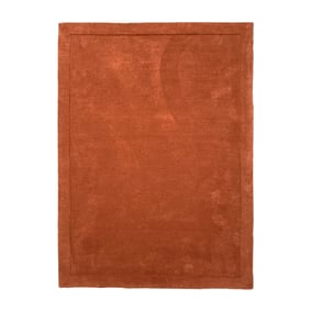 Wollen vloerkleed - Isara Border Terracotta - sfeer