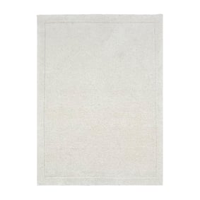 Wollen vloerkleed - Isara Border Wit - sfeer