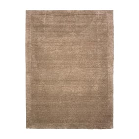 Wollen vloerkleed - Isara Border Bruin - sfeer