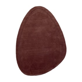 Organisch vloerkleed - Isara Border Donkerbruin - product