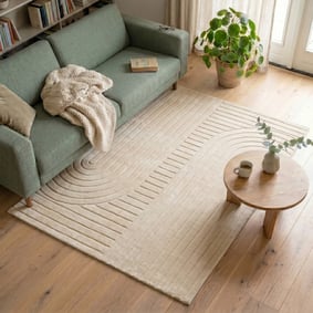 Scandinavisch vloerkleed - Charm Arches Beige
