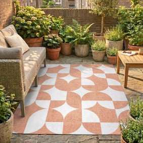 Abstract buitenkleed - Groovy Tiles Terra