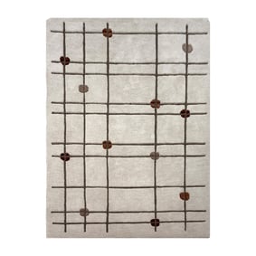 Geometrisch vloerkleed  - Brunello Dots Terracotta - product