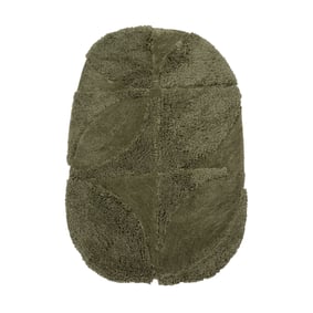 Organisch vloerkleed - Odette Curves Groen - sfeer
