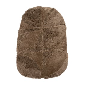 Organisch vloerkleed - Odette Curves Bruin - sfeer