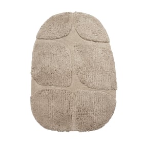 Organisch vloerkleed - Odette Grid Taupe - product