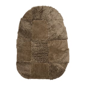 Organisch vloerkleed - Odette Shapes Bruin - sfeer