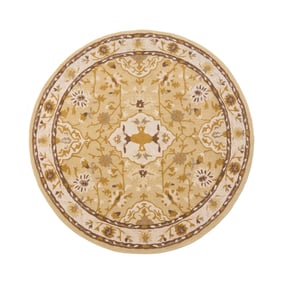 Vintage rond vloerkleed - Valentina Creme - sfeer