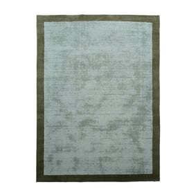 Laagpolig vloerkleed - Lucien Border Groen - sfeer