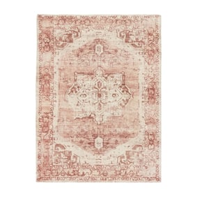 Vintage vloerkleed - Kyra Medaillon Roze - sfeer