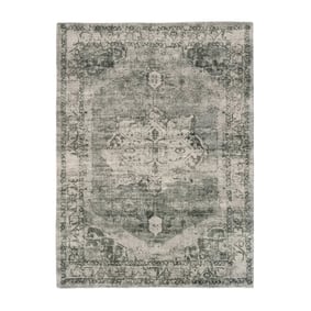 Vintage vloerkleed - Kyra Medaillon Groen - product