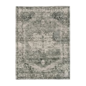 Vintage vloerkleed - Kyra Medaillon Groen - sfeer