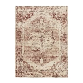 Vintage vloerkleed - Kyra Medaillon Bruin - product