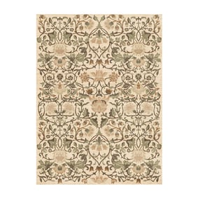 Vloerkleed bloemen - Rosie Creme - product