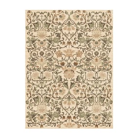 Vloerkleed bloemen - Rosie Creme - sfeer