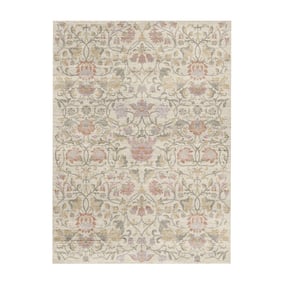 Vloerkleed bloemen - Rosie Wit - sfeer