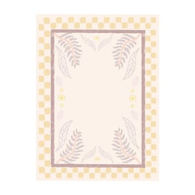 Buitenvloerkleed - Oasis Leaves Geel/Lila - product