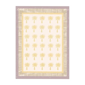 Buitenvloerkleed - Oasis Palm Geel/Lila - sfeer