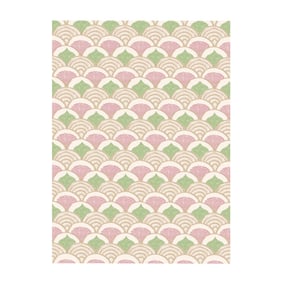 Buitenvloerkleed - Oasis Shell Roze/Groen - product